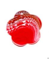 IMPEX TRIMITS JEWELLERY - RED LARGE 5 SIDED SHAPE RT32